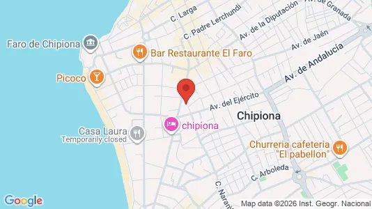 Apartments for rent i Chipiona - kort over placeringen