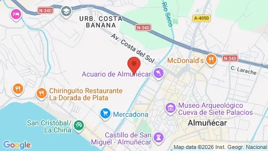 Apartments for rent i Almuñécar - kort over placeringen