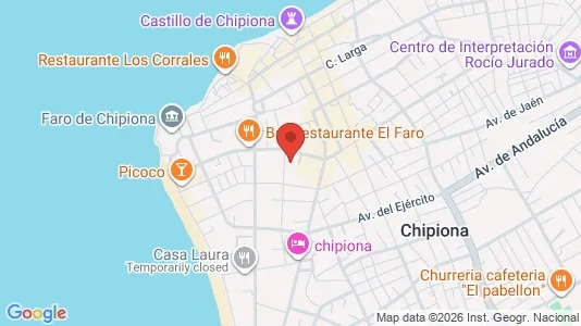 Apartments for rent i Chipiona - kort over placeringen