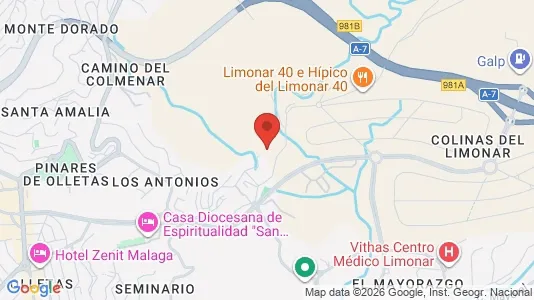 Apartments for rent i Málaga - kort over placeringen
