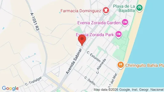 Apartments for rent i Roquetas de Mar - kort over placeringen