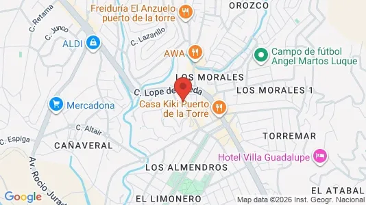 Rooms for rent i Málaga - kort over placeringen