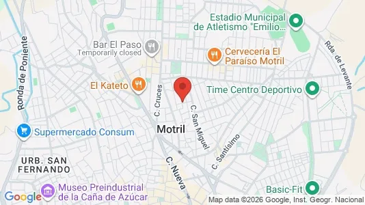 Apartments for rent i Motril - kort over placeringen