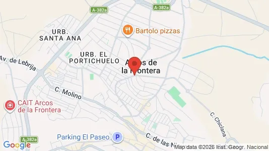 Apartments for rent i Arcos de la Frontera - kort over placeringen