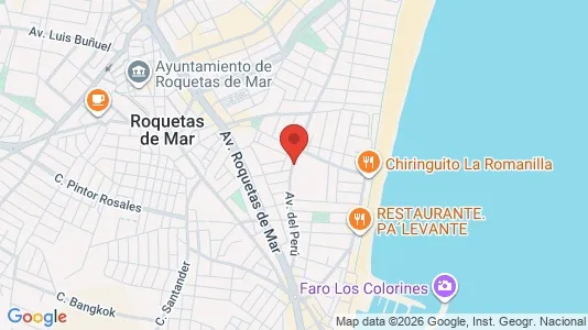 Apartments for rent i Roquetas de Mar - kort over placeringen