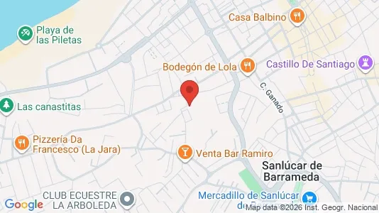 Apartments for rent i Sanlúcar de Barrameda - kort over placeringen