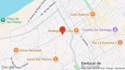 Apartments for rent i Sanlúcar de Barrameda - kort over placeringen