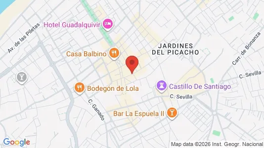 Apartments for rent i Sanlúcar de Barrameda - kort over placeringen
