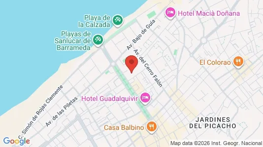Apartments for rent i Sanlúcar de Barrameda - kort over placeringen
