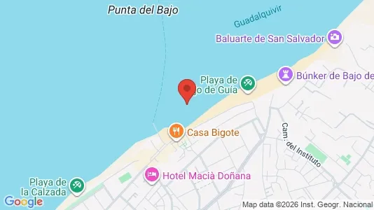 Apartments for rent i Sanlúcar de Barrameda - kort over placeringen