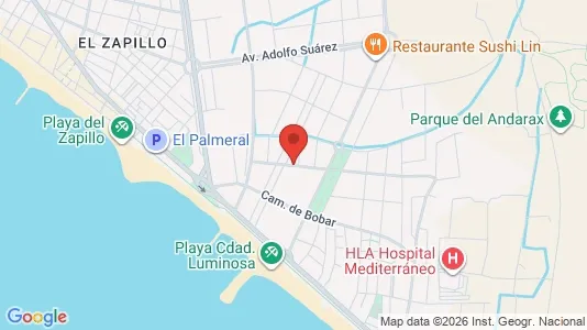 Apartments for rent i Almería - kort over placeringen