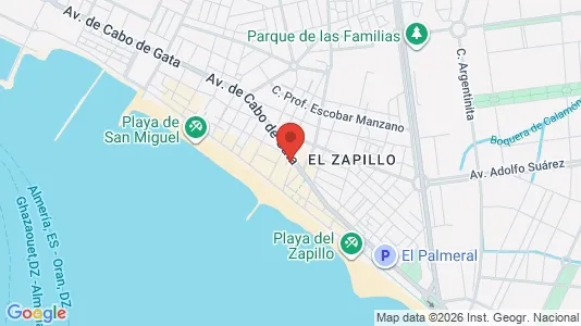 Rooms for rent i Almería - kort over placeringen