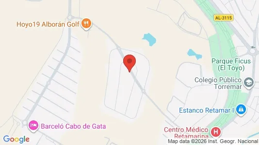 Apartments for rent i Almería - kort over placeringen