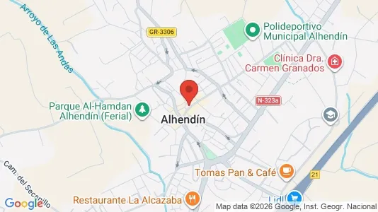 Apartments for rent i Alhendín - kort over placeringen