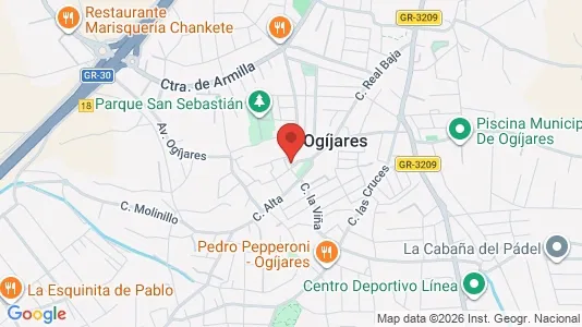 Apartments for rent i Gójar - kort over placeringen