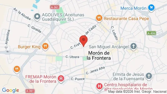 Apartments for rent i Morón de la Frontera - kort over placeringen