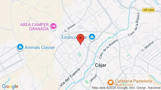 Apartments for rent i Cájar - kort over placeringen