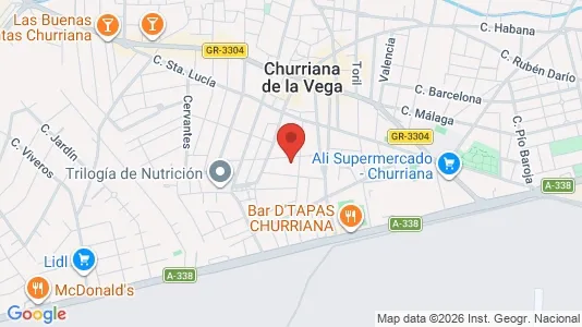 Apartments for rent i Churriana de la Vega - kort over placeringen