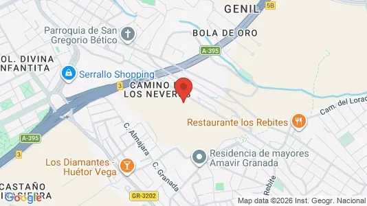 Apartments for rent i Granada - kort over placeringen