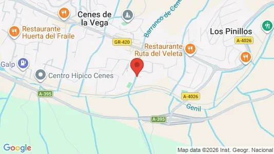 Apartments for rent i Cenes de la Vega - kort over placeringen