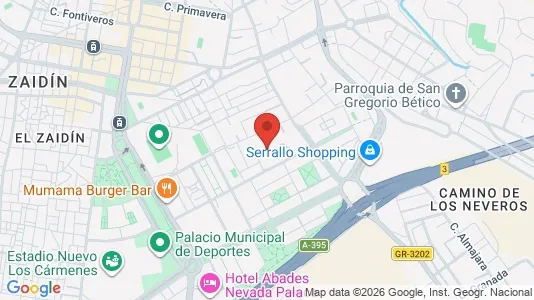 Apartments for rent i Granada - kort over placeringen