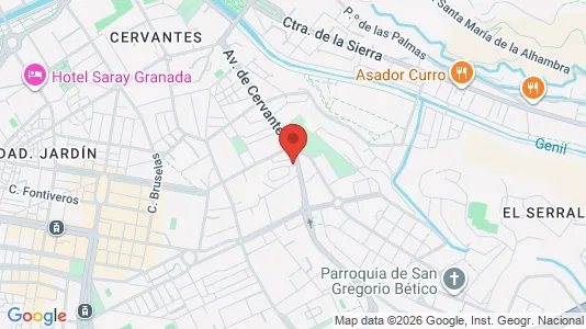 Apartments for rent i Granada - kort over placeringen