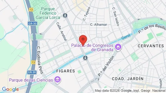 Apartments for rent i Granada - kort over placeringen