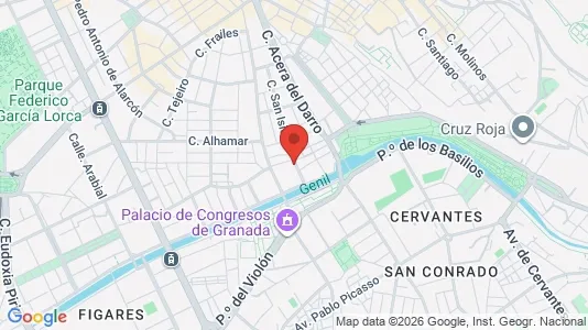 Apartments for rent i Granada - kort over placeringen