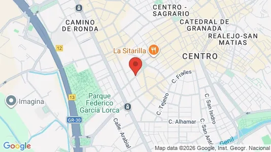 Rooms for rent i Granada - kort over placeringen