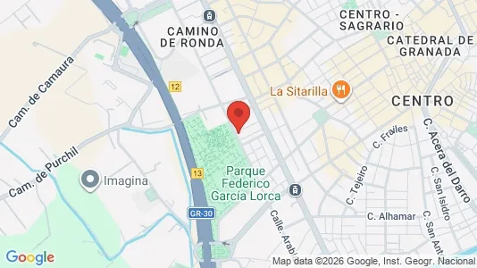 Apartments for rent i Granada - kort over placeringen