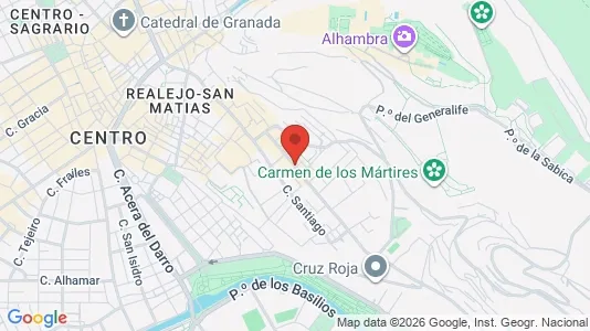Apartments for rent i Granada - kort over placeringen