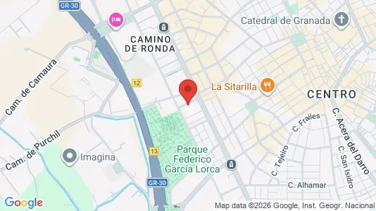 Apartments for rent i Granada - kort over placeringen