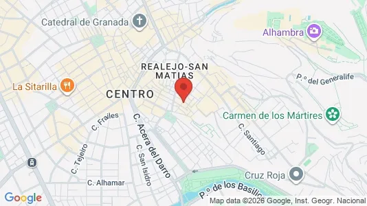 Apartments for rent i Granada - kort over placeringen