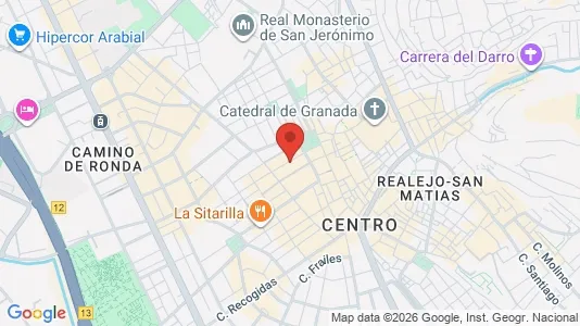 Apartments for rent i Granada - kort over placeringen