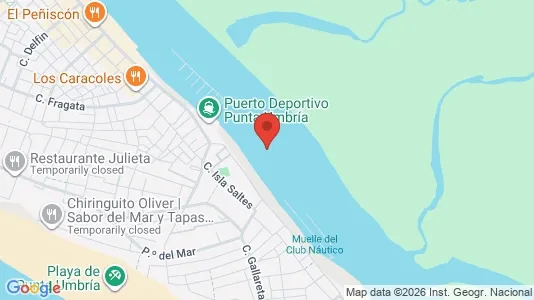 Apartments for rent i Punta Umbría - kort over placeringen