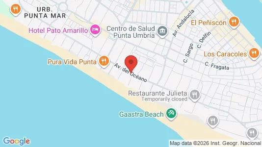 Apartments for rent i Punta Umbría - kort over placeringen