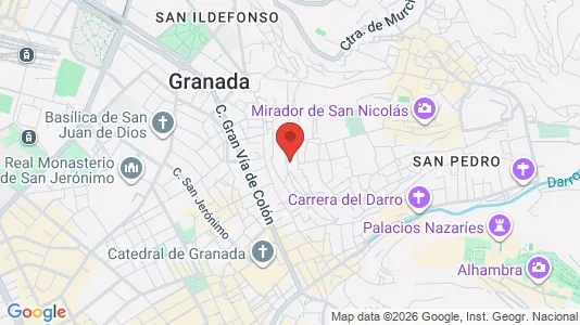 Apartments for rent i Granada - kort over placeringen