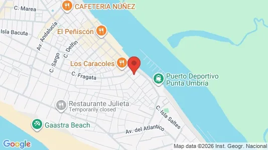 Apartments for rent i Punta Umbría - kort over placeringen