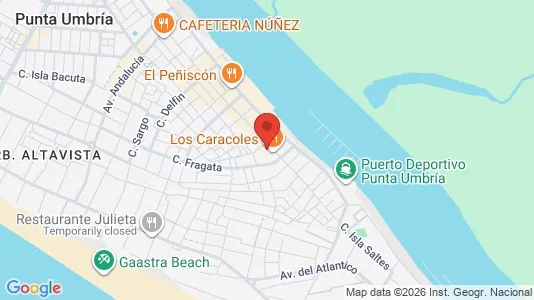 Apartments for rent i Punta Umbría - kort over placeringen