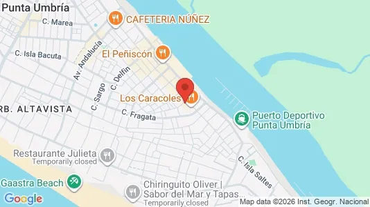 Apartments for rent i Punta Umbría - kort over placeringen
