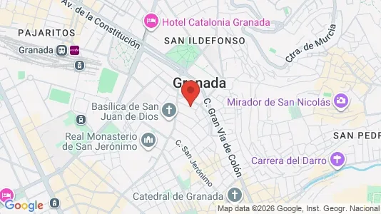 Apartments for rent i Granada - kort over placeringen