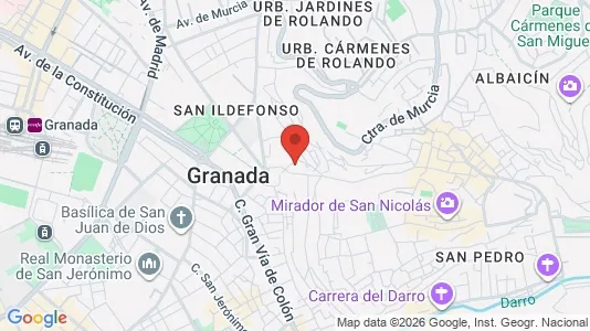 Apartments for rent i Granada - kort over placeringen