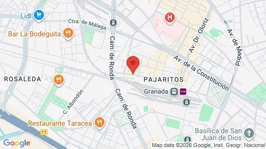 Apartments for rent i Granada - kort over placeringen