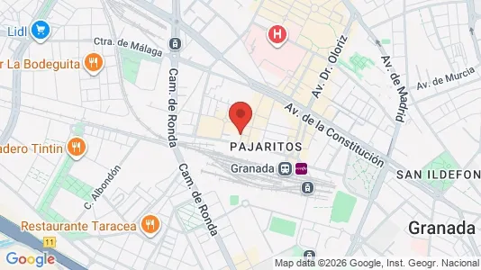 Apartments for rent i Granada - kort over placeringen