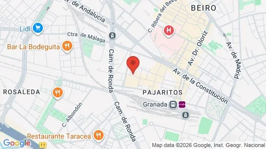 Apartments for rent i Granada - kort over placeringen