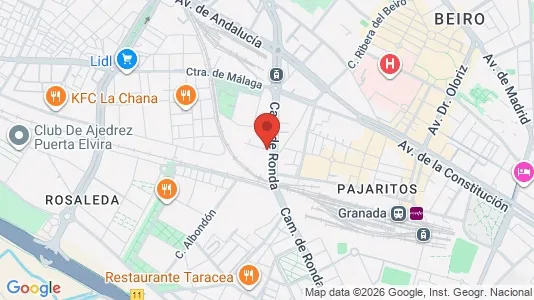 Apartments for rent i Granada - kort over placeringen