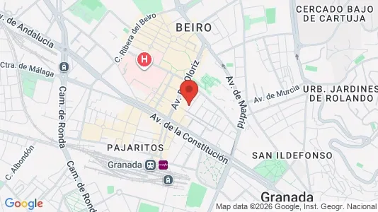 Apartments for rent i Granada - kort over placeringen