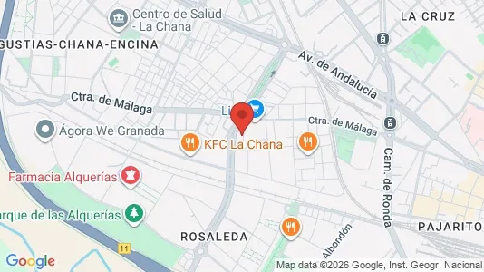 Apartments for rent i Granada - kort over placeringen