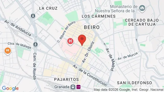 Apartments for rent i Granada - kort over placeringen