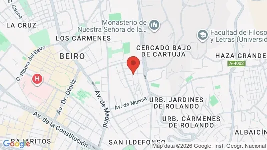 Rooms for rent i Granada - kort over placeringen